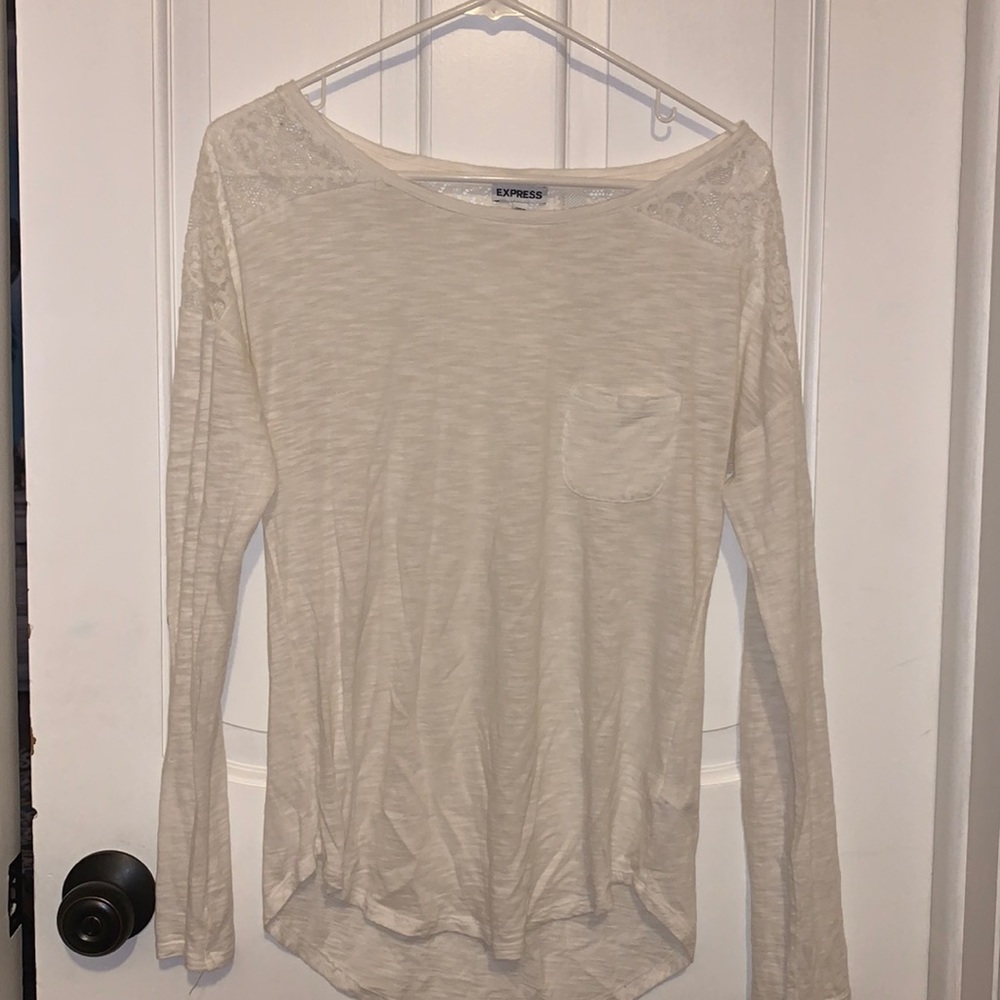 Express shirt, white, size small